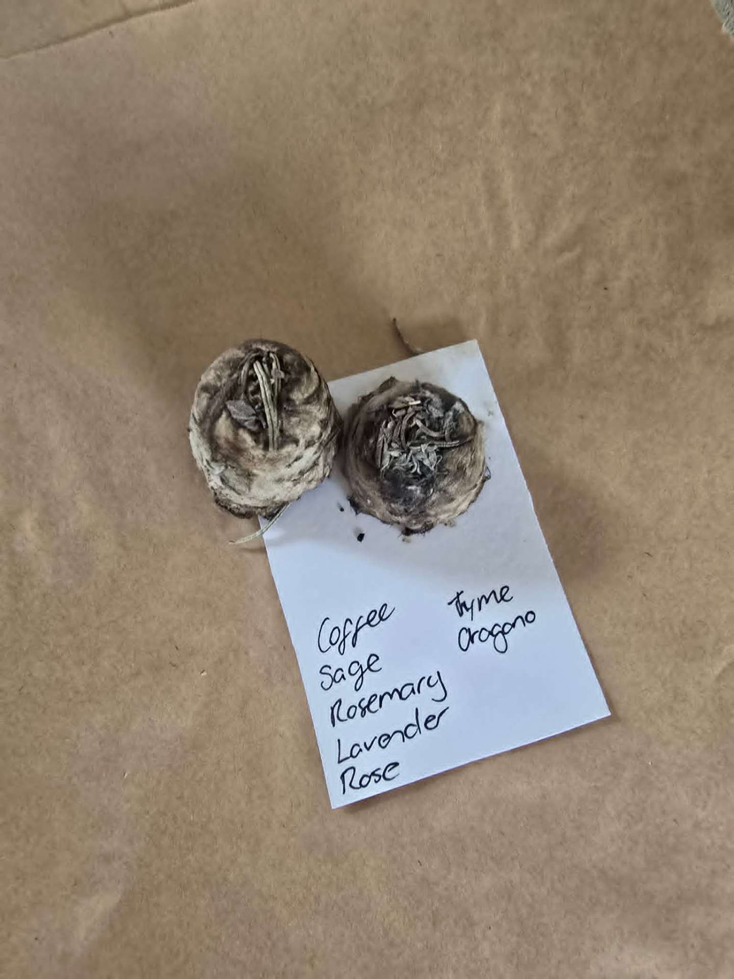 Botanical ritual blends with coffee, sage and fresh herbs